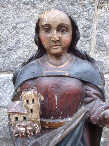 Détail buste de Ste Hilda