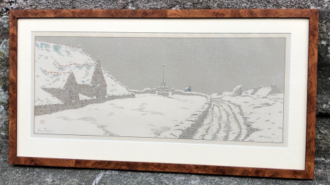 La neige par Henri Rivière