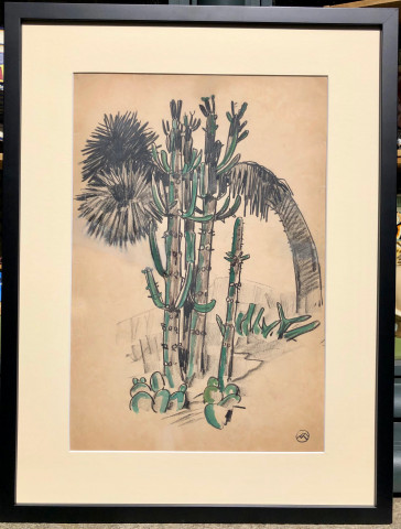 Palmier et cactus par Mathurin Méheut
