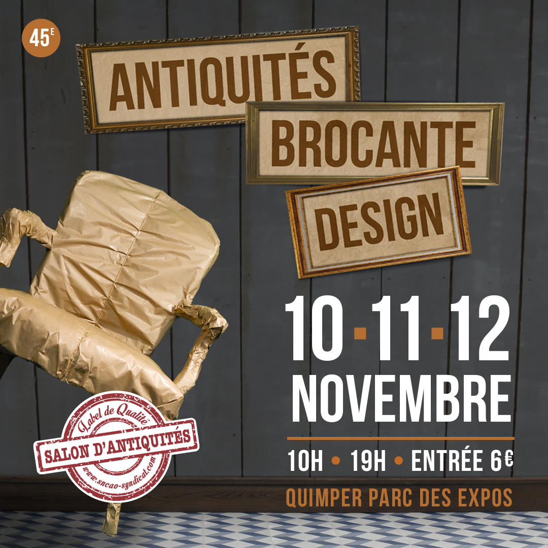 Affiche Salon des antiquaires de Quimper