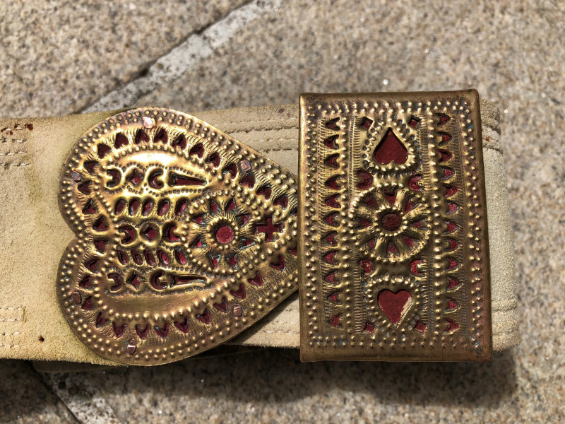 Ceinture bretonne dite Gouriz datee 1861 Finistere
