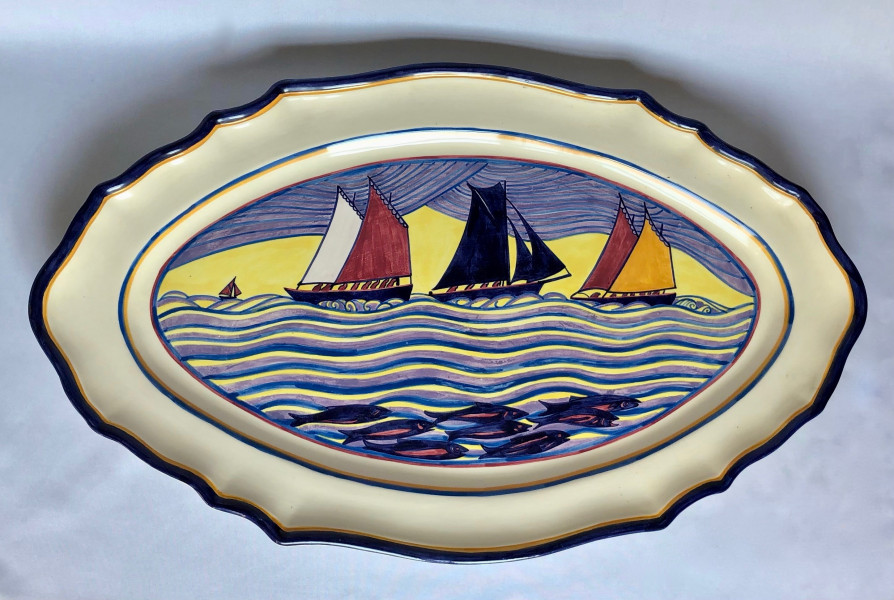 Vase Ancien St Corentin René Quillivic HB – Authentique Pièce De Quimper