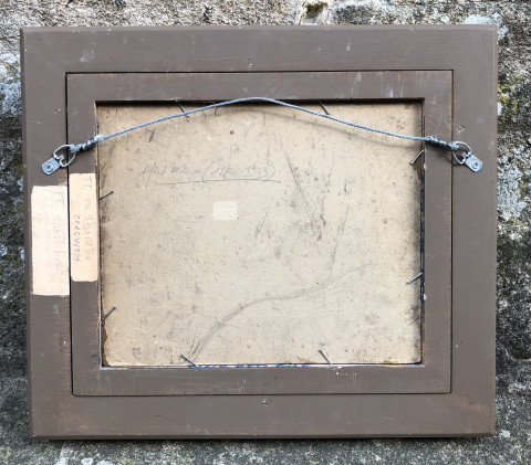 Huile sur panneau, non signée, attribuée à Alfred Marzin.