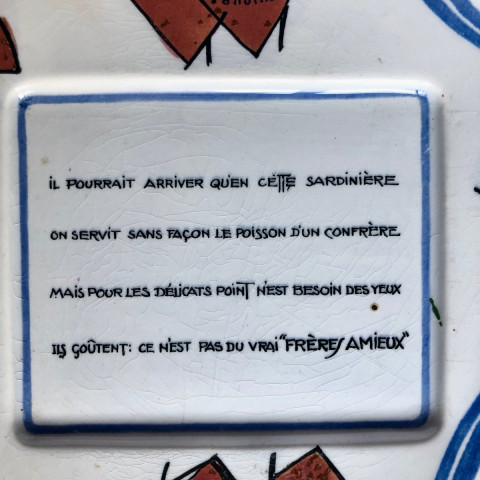 Assiette Amieux Frères