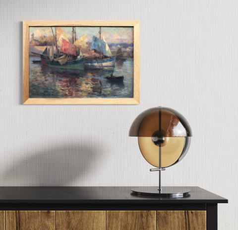 Séchage des voiles à la tombée du jour