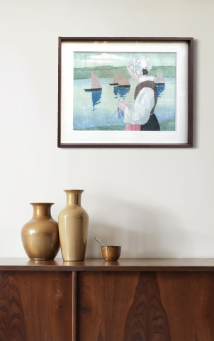 Femme d’Audierne à son ouvrage