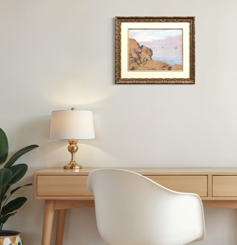 Bateaux en vue de la côte - Louis Cylkow