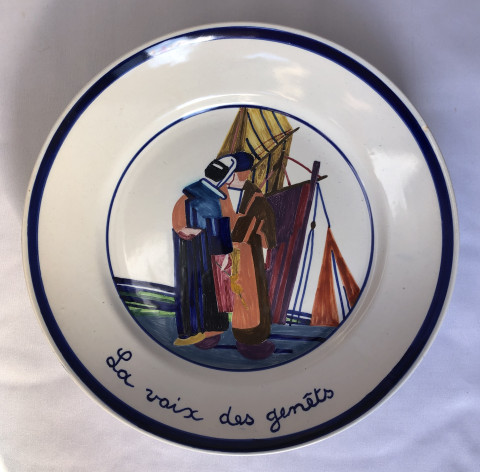 Assiette titrée « Les thons »