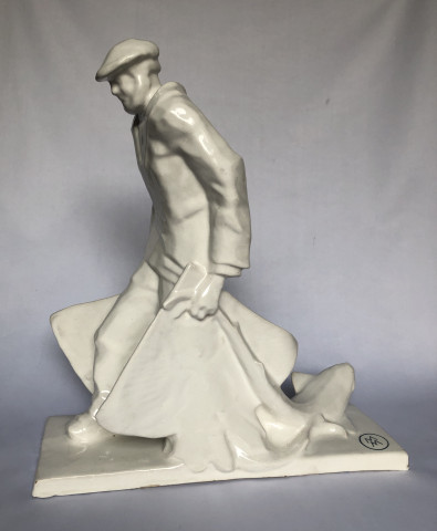 L’homme à la raie par Mathurin Méheut