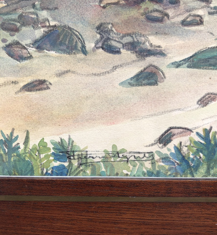 Marée basse sur l’île aux rats à Loctudy