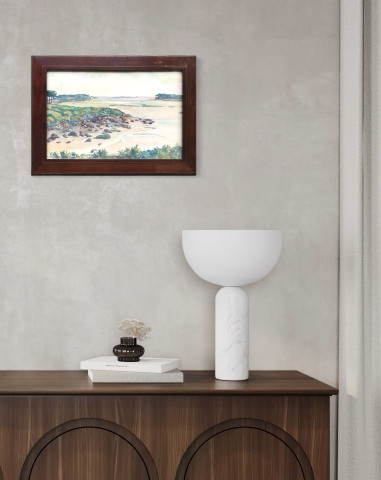 Marée basse sur l’île aux rats à Loctudy