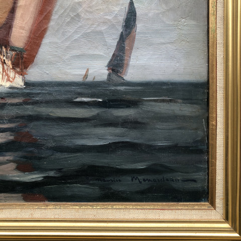 Thonier en mer par Maurice Ménardeau