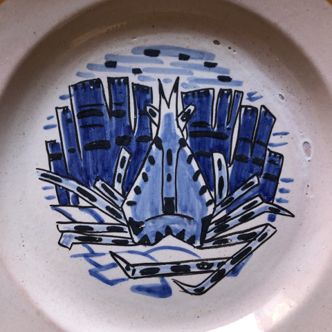 Petite assiette à l’araignée