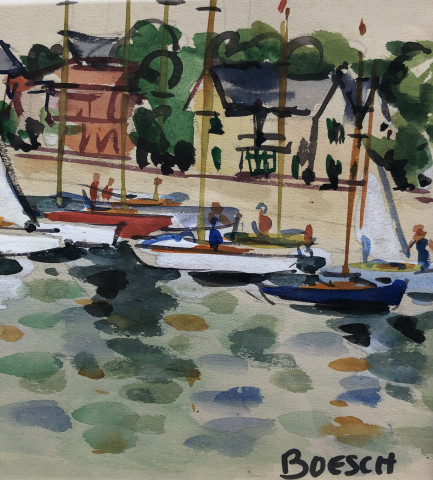 Signature de l'artiste et lieu