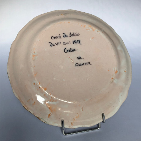 Assiette du cercle du soldat 1917