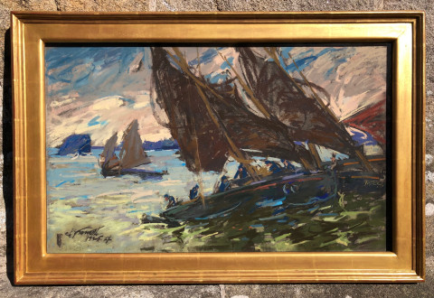 Régate dans la baie de Concarneau par Charles Fromuth