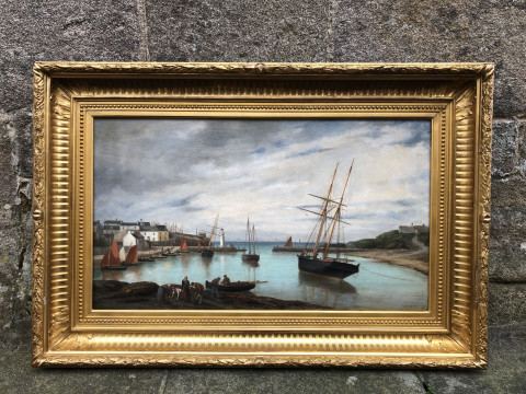 Port de Sauzon à Belle-île-en-mer par Charles Leduc