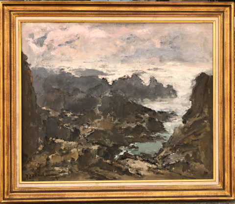Tempête à Ouessant par Louis-Marie Désiré-Lucas