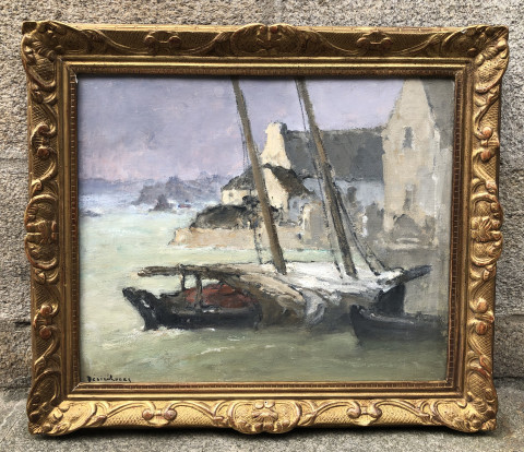 Jour de tempête à Saint Cado par Louis-Marie Désiré-Lucas