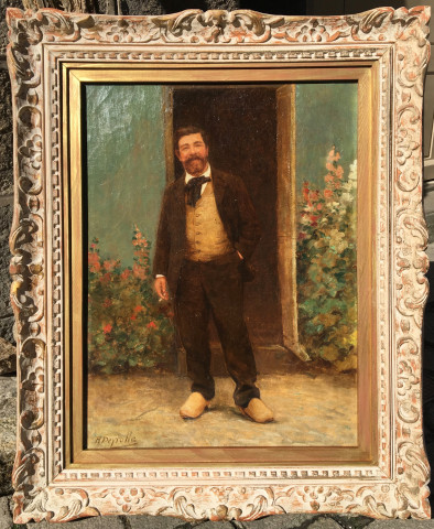 Portrait d'Alfred Guillou par son beau-frère Théophile Deyrolle