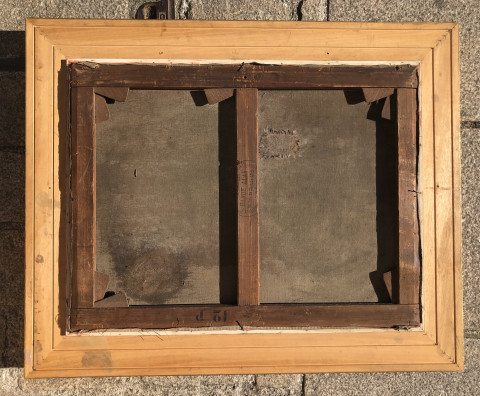 Arrière de la toile