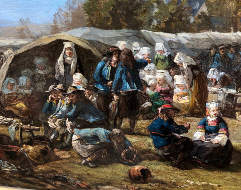 Le pardon de Sainte-Anne-la-Palud par Eugène Boudin