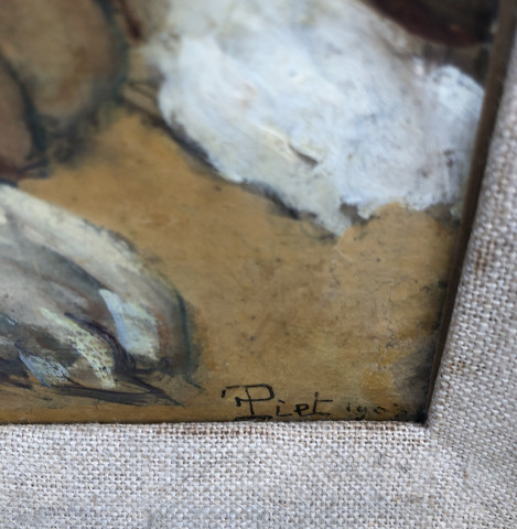 Signature de l'artiste et date