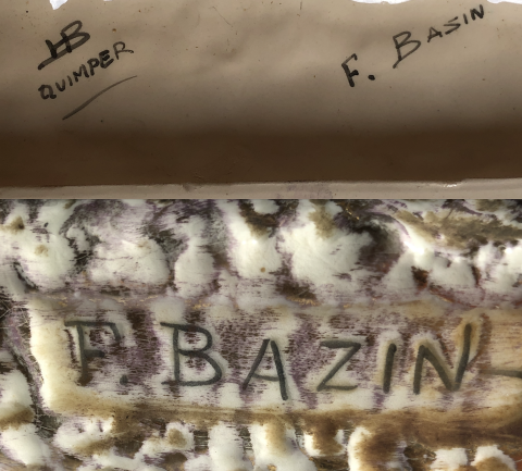 Signature de la manufacture et de l'artiste