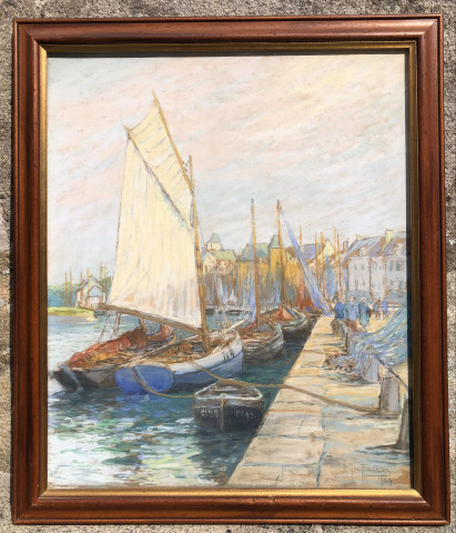 Le Port du Croisic par Émile Gauffriaud
