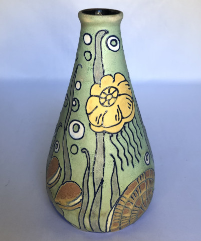 Vase hippocampe et méduse par Georges Renaud