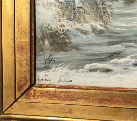 Signature Gustave Noël, lieu et date