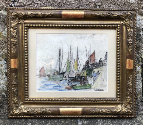 Retour de pêche par Henri Barnoin