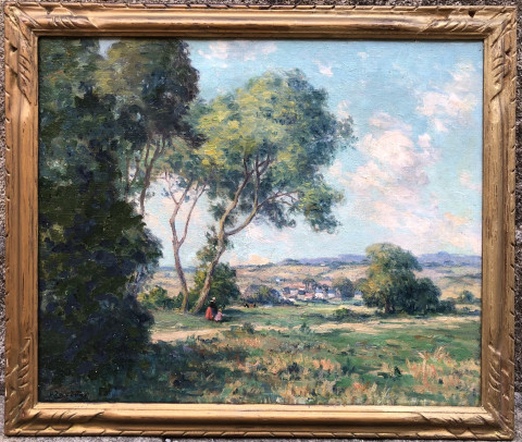 Paysage de campagne par Henri Duverne