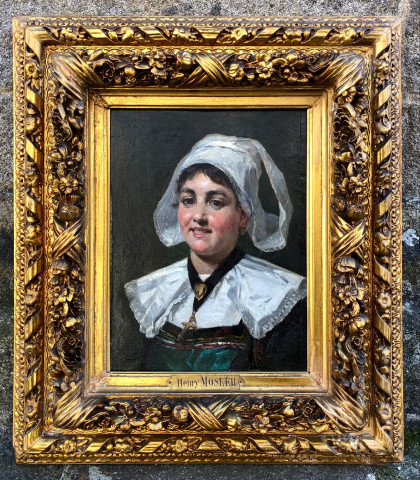 Portrait d'une Fouesnantaise par Henri Mosler