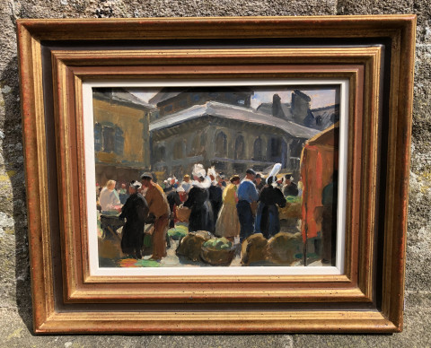 Marché à Concarneau par Hervé-Mathey