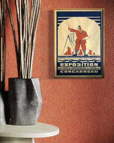 Affiche exposition de l’union artistique des amis de Concarneau
