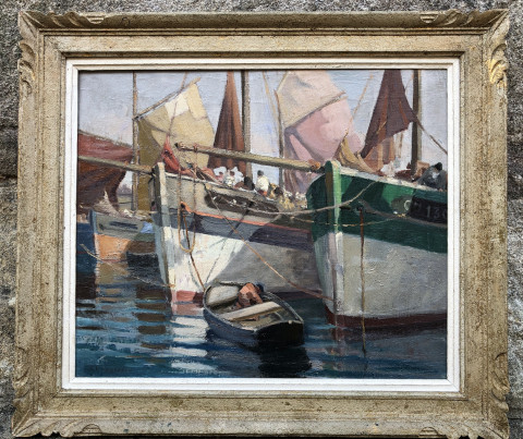 À quai à Camaret par Jim Sévellec
