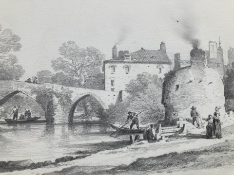 Le pont Saint-Antoine à Clisson par Jules Noël