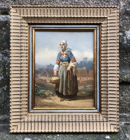 Femme de Locmaria près de Quimper par Louis Caradec