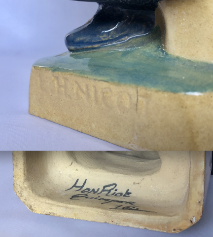 Signatures de la manufacture et l'artiste