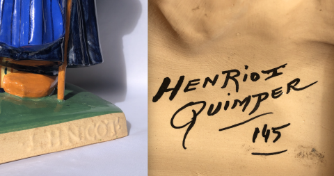 Signatures de la manufacture et l'artiste