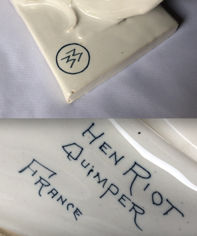 Signature de la manufacture et de l'artiste Signature de la manufacture et de l'artiste