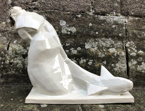 La femme de Roscoff à la roussette par Mathurin Méheut