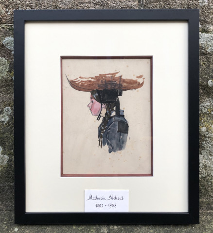 Ouessantine au panier par Mathurin Méheut