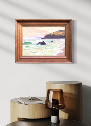 Effet de vagues sur la plage par Maurice Chabas