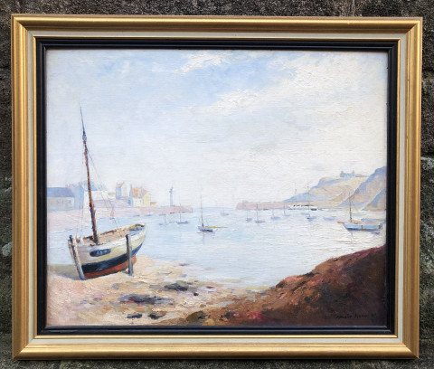 Port de Sauzon à Belle-îles-en-mer par Maurice Robin