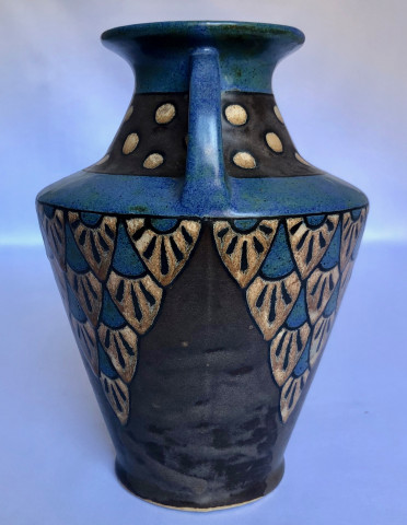 Vase Odetta à décor géométrique