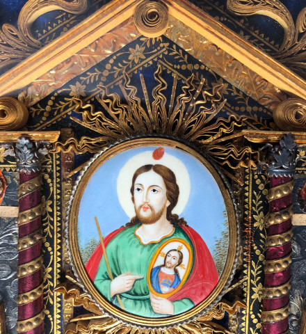 Paperolle représentant Judas Thaddeus - XIXe