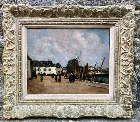 Sur les quais de Concarneau par Paul Lecomte