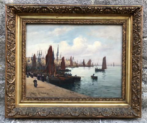 Le port de Douarnenez par Paul Philippe